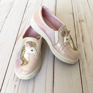 Unicorn Iridescent Slip On Sneakers